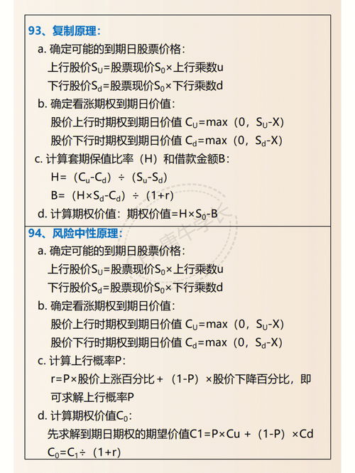 財務管理120個公式匯總
