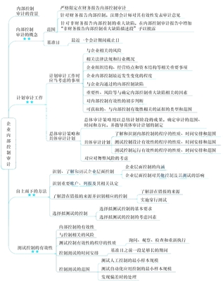 2021年注冊會計師考試《審計》思維導圖第二十章
