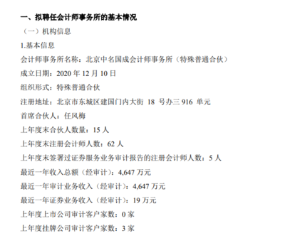 上年年報被出具非標(biāo) 泰緣生物審計機(jī)構(gòu)由亞太所變更為中名國成:后者僅成立一年