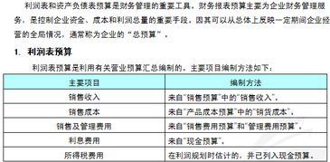 cpa考試 財務成本管理 熱門知識推薦 財務報表預算